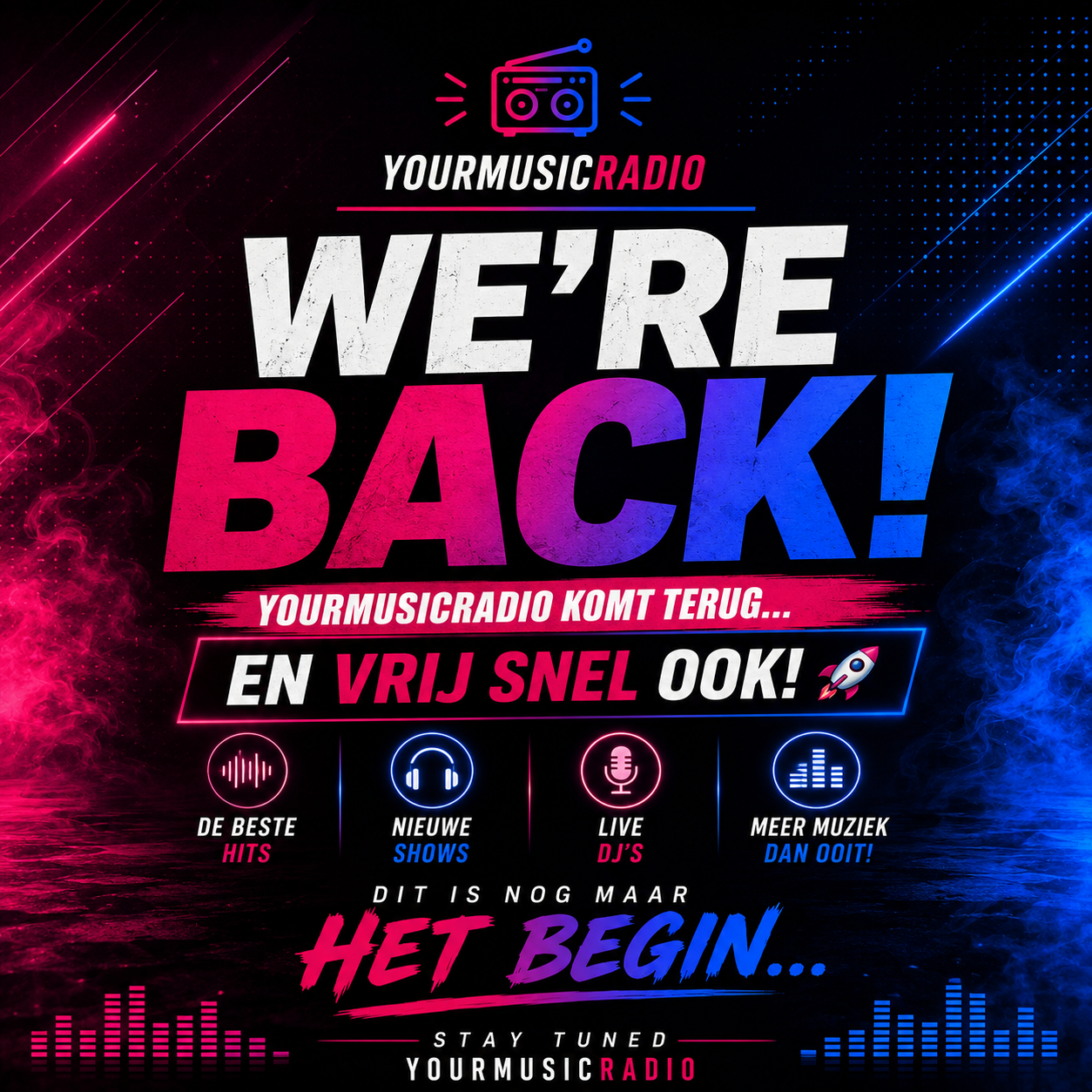YOURMUSICRADIO IS BACK… 🔥🎧